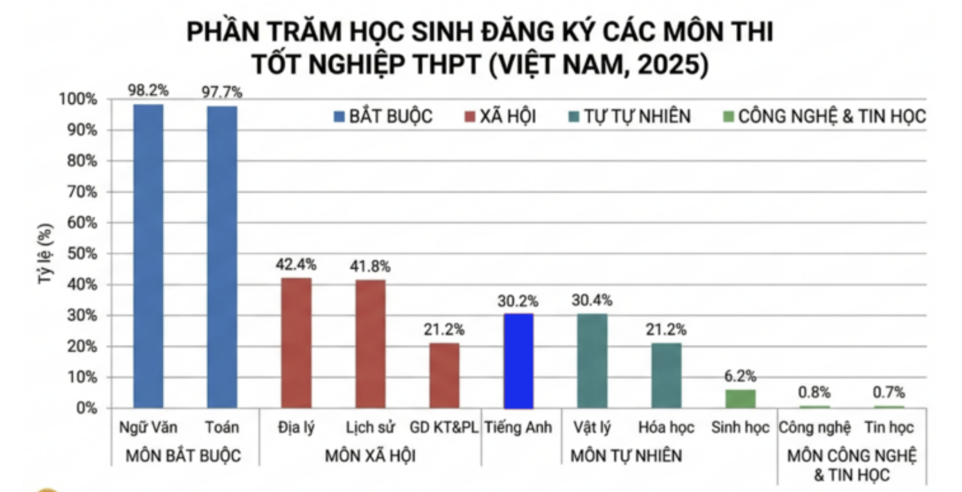 Học sinh giảm chọn môn tự nhiên: Lựa chọn an toàn hay dấu hiệu lệch hướng?