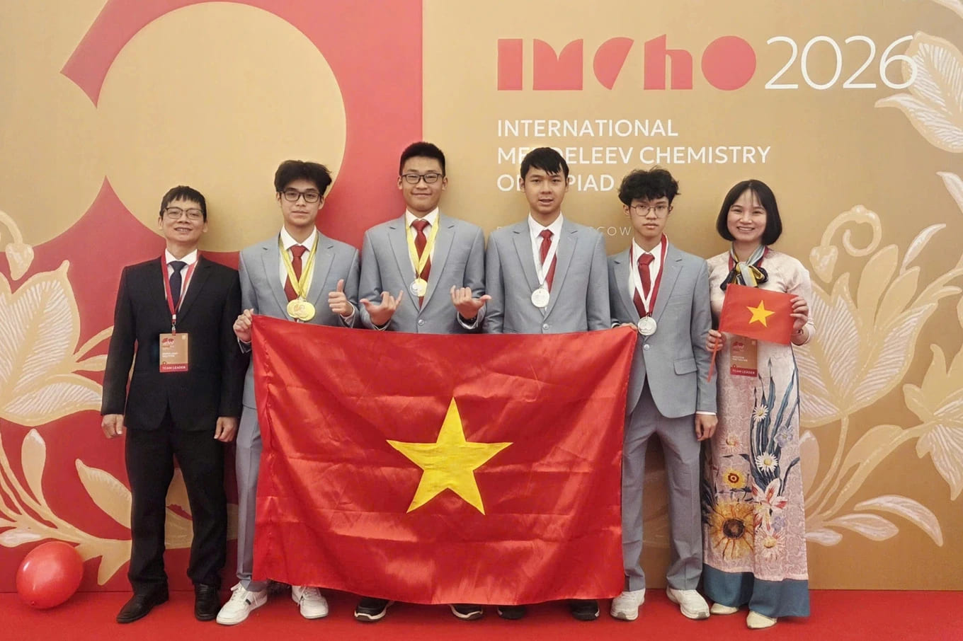 Việt Nam ghi dấu với 4 thí sinh lọt top 30 trong kỳ thi Hóa học hàng đầu thế giới